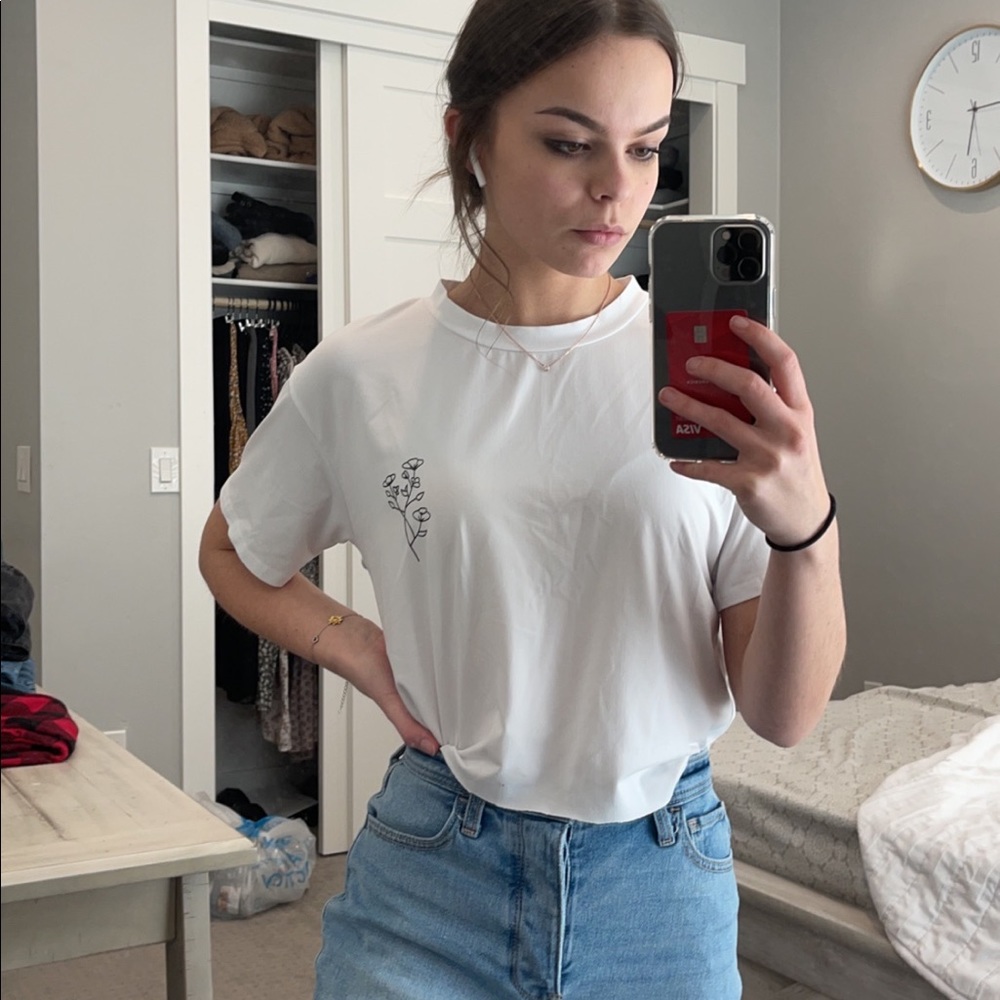 white soft T-shirt